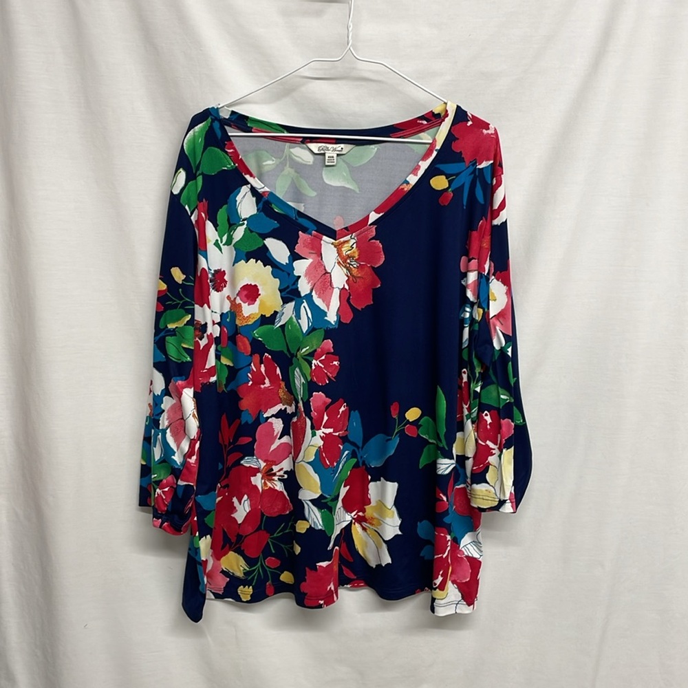 The Pioneer Woman 3/4 sleeve v-neck top - lot of 2 size XXXl - Picture 4 of 4